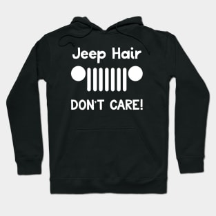Jeep Hair Don't Care! (white) Hoodie